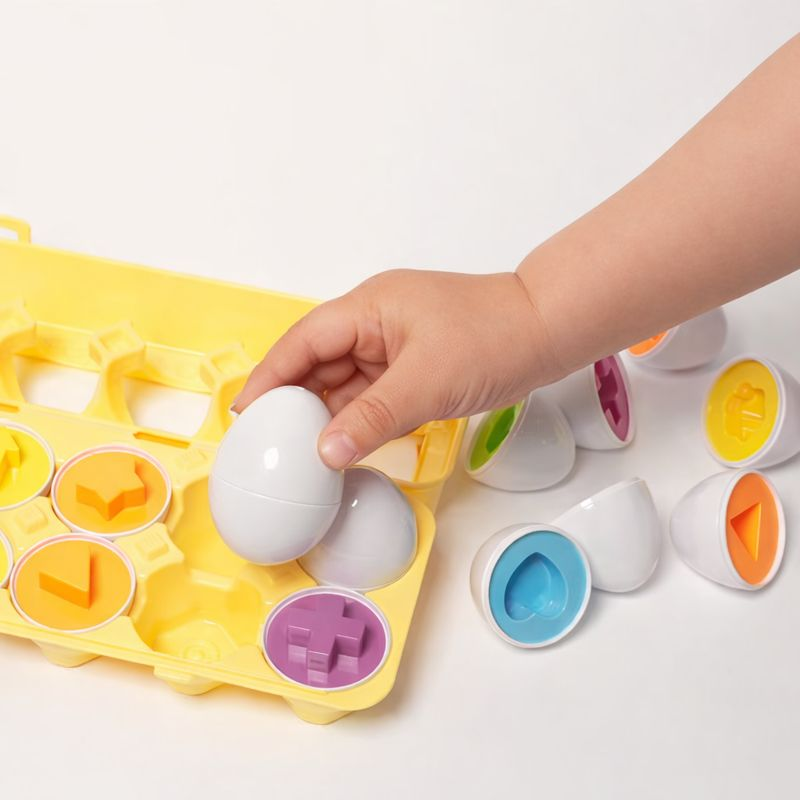 Toddla™ Montessori Geometric Eggs image 4
