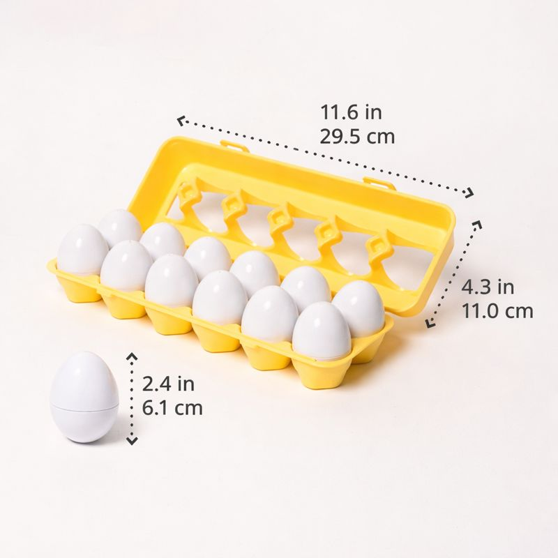 Size reference for the geometric eggs