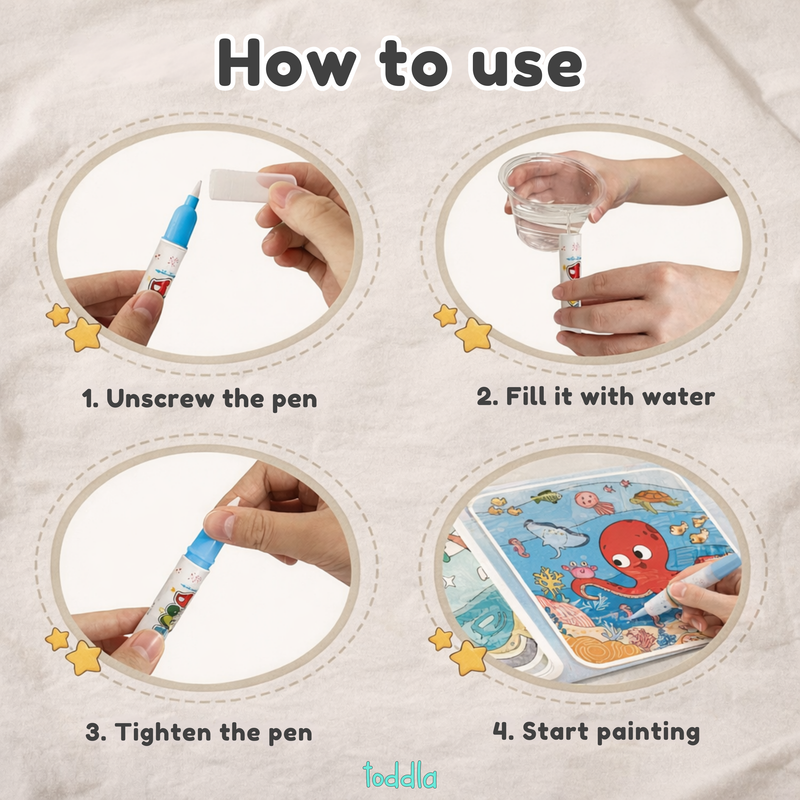 Toddla™ Magic Water Coloring Book image 8