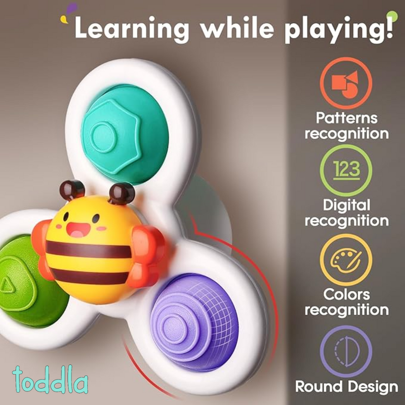 Toddla™ Suction Fidget Spinner (3 Pack) image 6