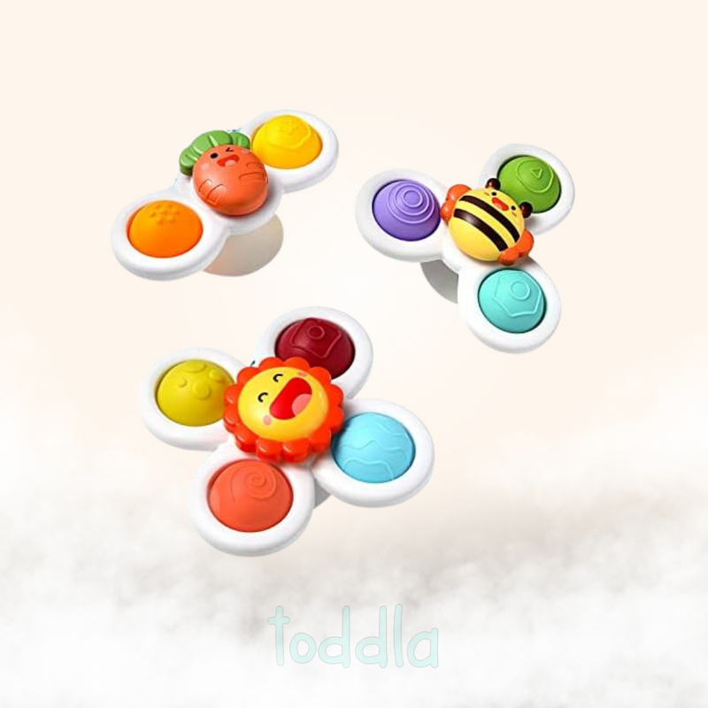 Toddla™ Suction Fidget Spinner (3 Pack) image 1