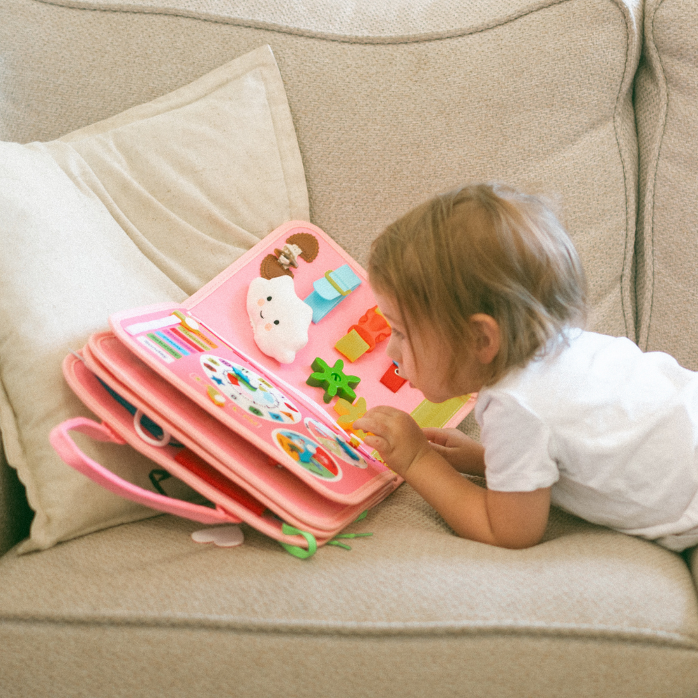 Busy board in use at home