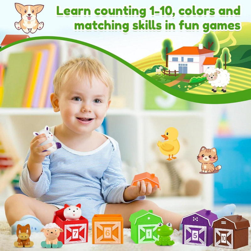 Toddla™ Montessori Farm Animal Set (20pcs) image 5