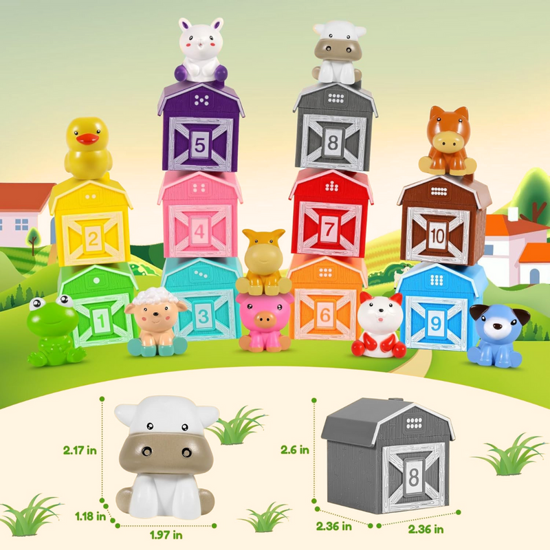 Toddla™ Montessori Farm Animal Set (20pcs) image 8